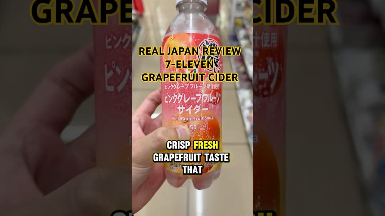 Skip Schweppes — This $0.80 Japanese Grapefruit Soda Doesn't Go Flat on Ice 🍊🇯🇵