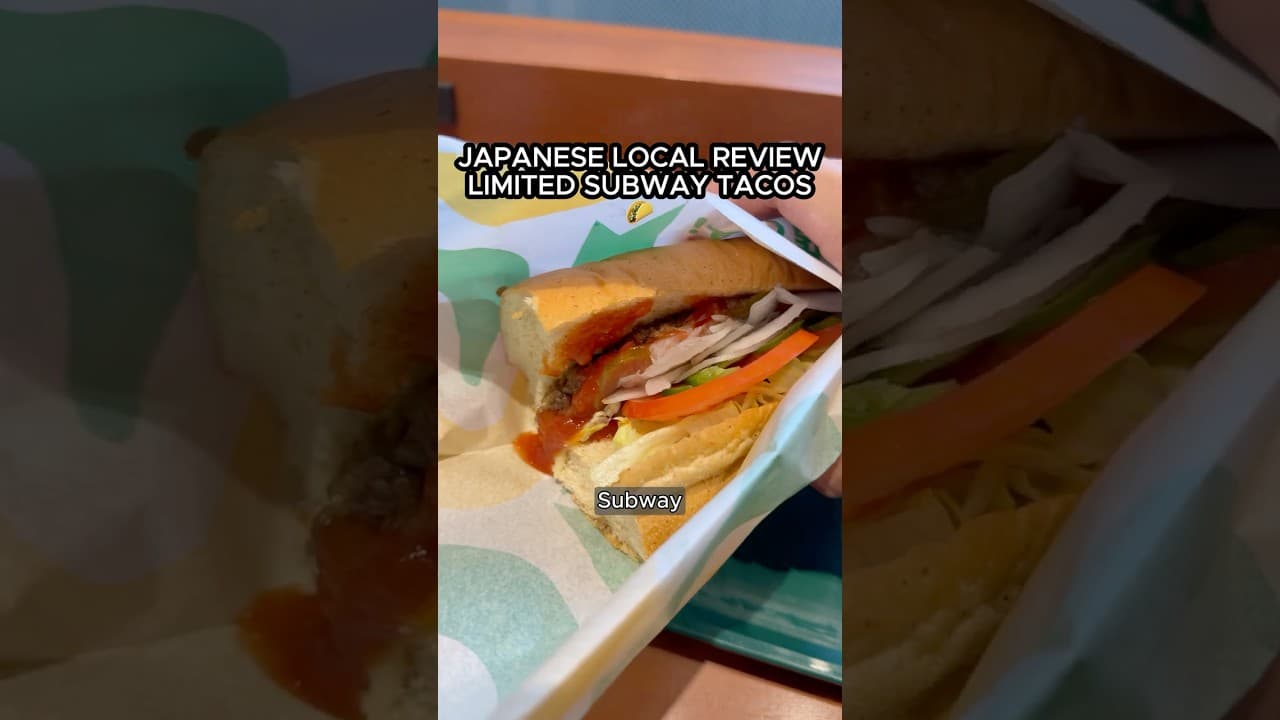 Subway Japan's ¥630 Tacos Aren't the Tacos You Think 🌮🇯🇵