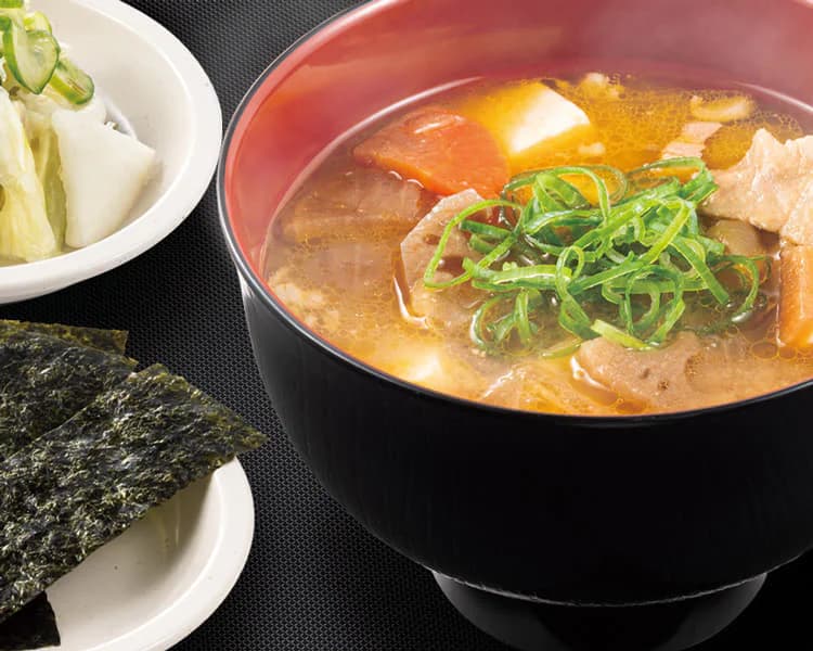 Tonjiru (Pork Miso Soup) Breakfast Set