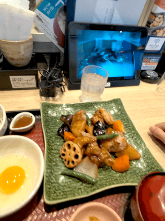 Ootoya Chicken & Vegetables in Black Vinegar Sauce Set Meal