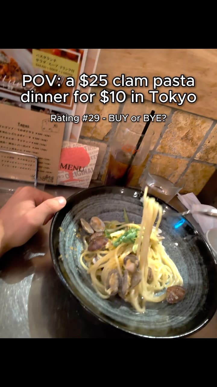Hachijuro Clam Aglio e Olio Lunch