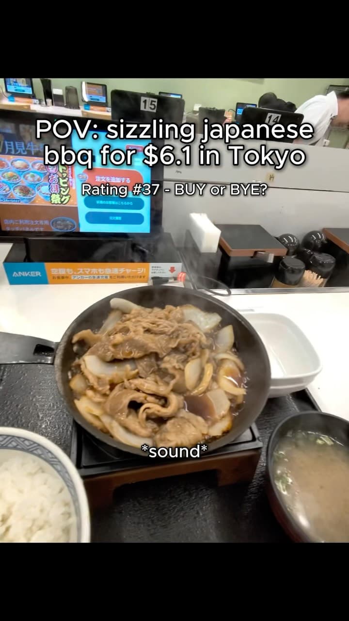 Yoshinoya Beef Teppan Yakiniku Set