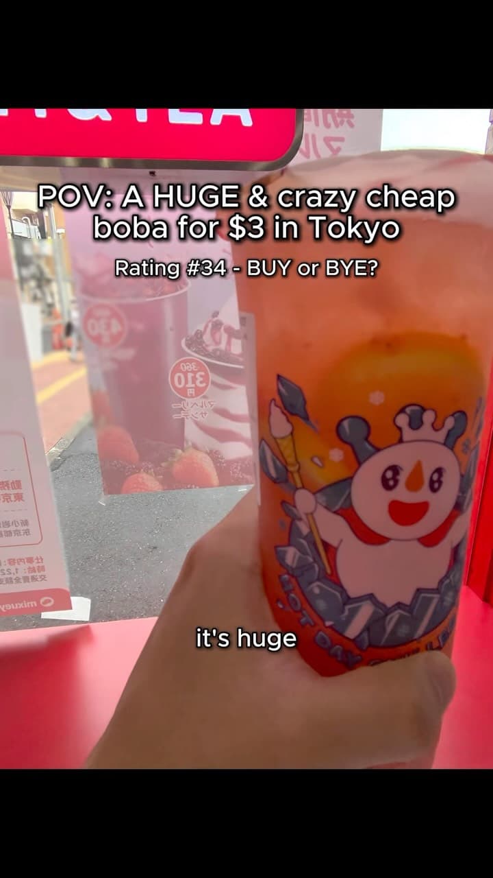 MIXUE Strawberry Orange Tea